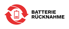 Recyclingsymbol für Batterien